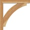 Ekena Millwork Thorton Block Rough Sawn Bracket w/ Offset Brace, Western Red Cedar, 4"W x 20"D x 20"H BKT0402X20X20THR05RWR - alternate 4